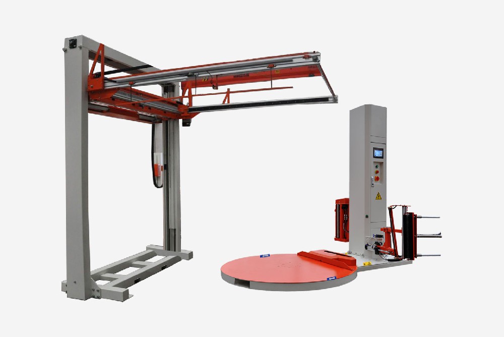 全自動遙控纏繞覆頂包裝機(jī)